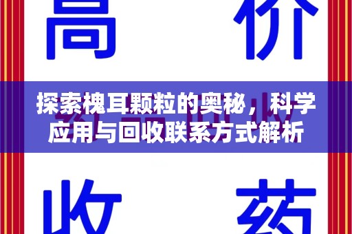 三亚探索槐耳颗粒的奥秘，科学应用与回收联系方式解析