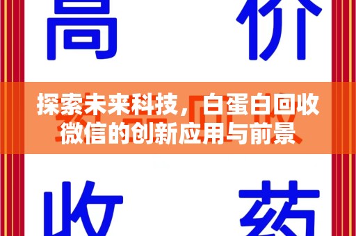 三亚探索未来科技，白蛋白回收微信的创新应用与前景