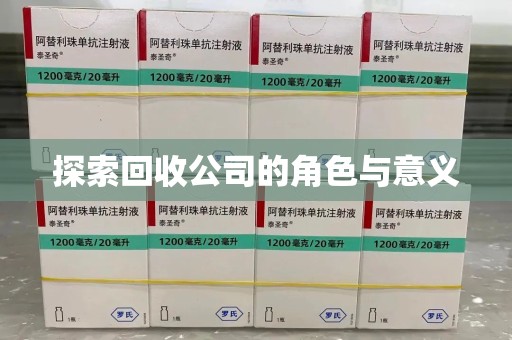 三亚探索回收公司的角色与意义