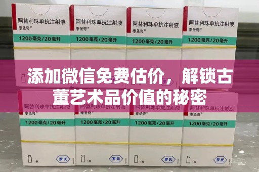 三亚添加微信免费估价，解锁古董艺术品价值的秘密